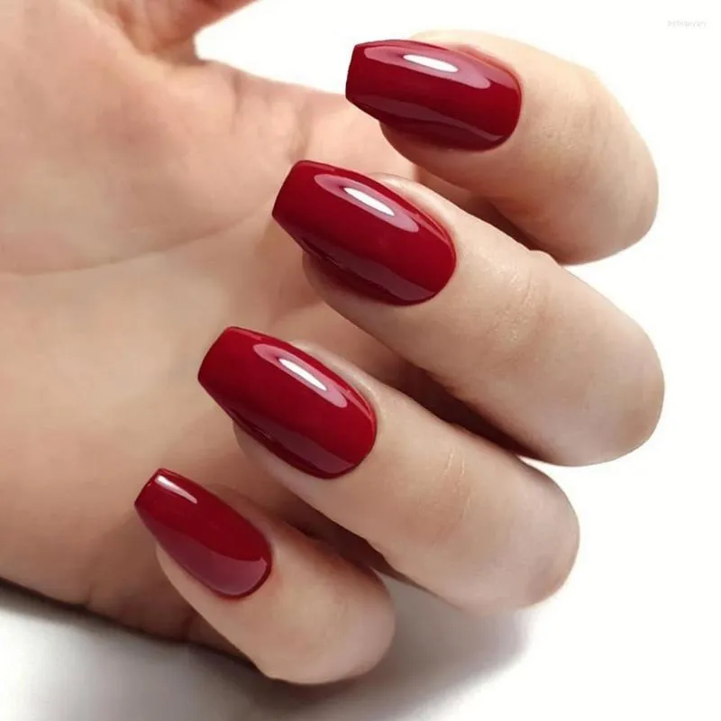 Red 2024 ballerina nails