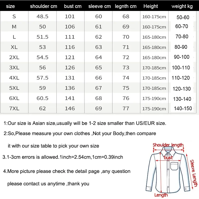 Kot ceket gevşek elastik yaka ceket üstü büyük boy m-6xl 7xl erkekler sonbahar yeni anti-solma moda yüksek kaliteli ceket