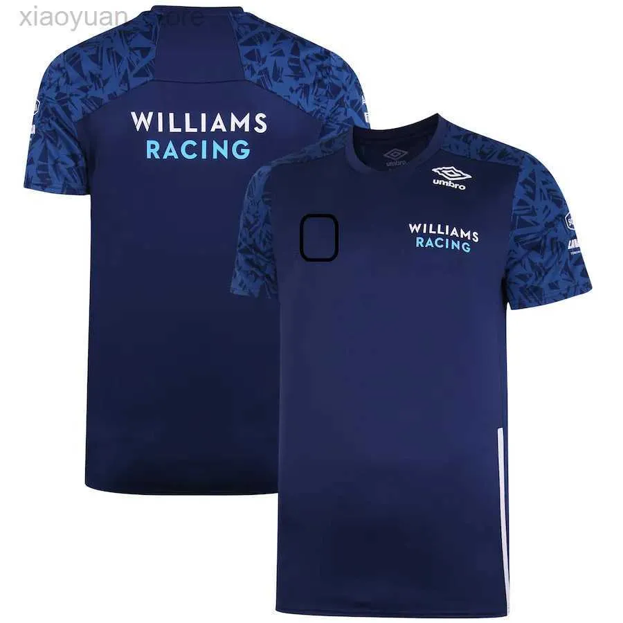 T-shirty mężczyzn 2022 F1 Team Practice Thirt Jersey 3D Printing Oficjalna strona Williams Racing 100 5 Men's Casual 3M411 3M411