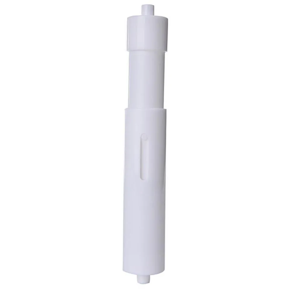 Toilet Paper Holders White Plastic Replacement Roll Holder Roller Insert Spindle Spring237n