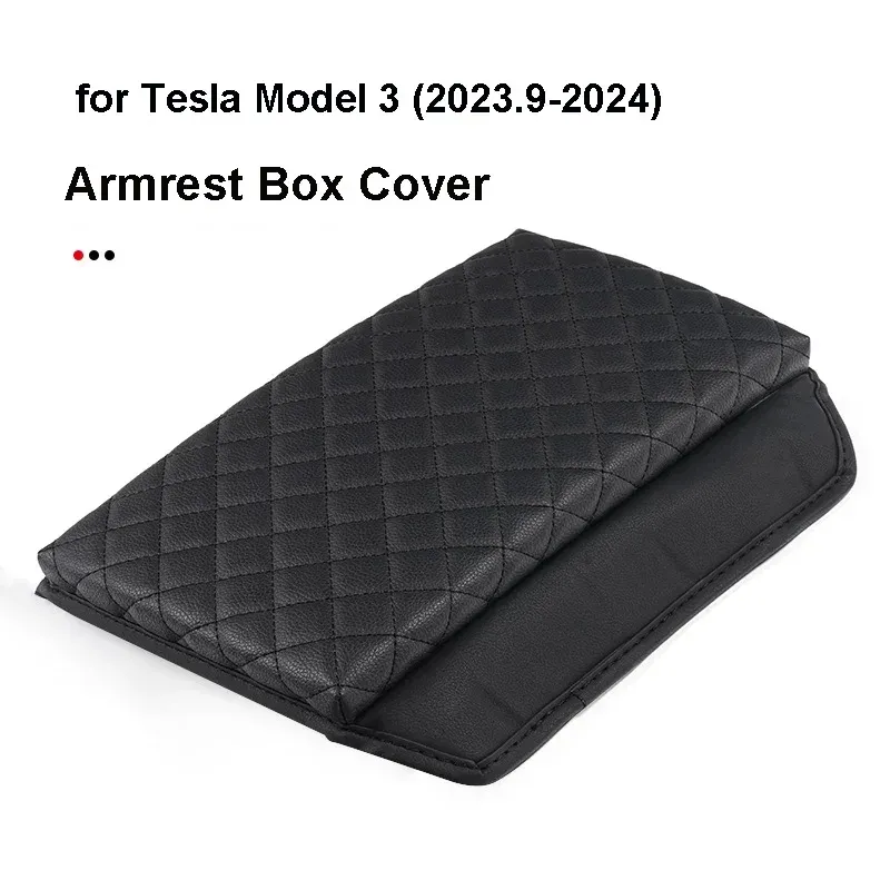 Für Tesla Modell 3 2024 Highland Armlehne Box Schutz Abdeckung Leder Center  Konsole Panel Pad Modifizierter Innenraum Zubehör Von 16,55 €