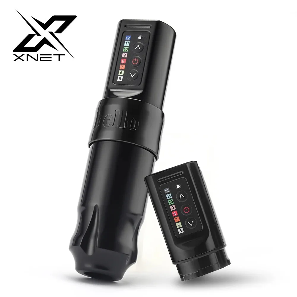 Maszyna tatuażu Xnet Wireless Rotary Pen uchwyt 2400 mAh Bateria 40 mm skok dla artystów 231110