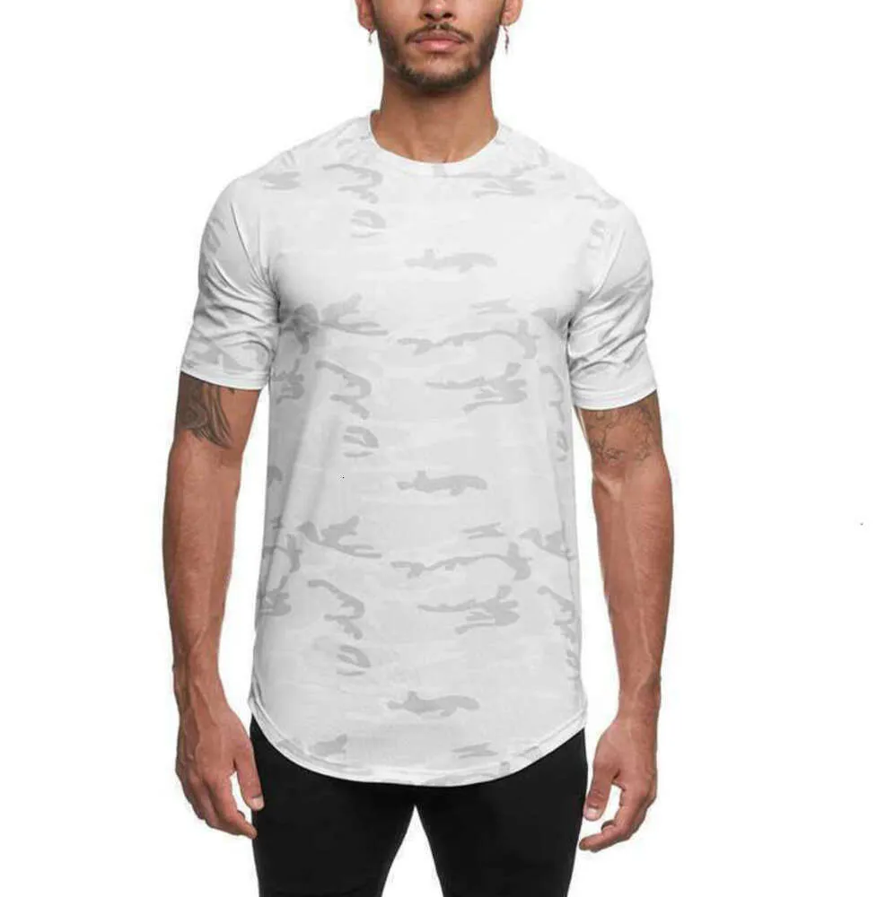 Designer lulus Yoga T-shirt sportiva da corsa casual da uomo a maniche corte T-shirt sportiva elasticizzata traspirante che assorbe il sudore Abbigliamento ad asciugatura rapida Lululemen all'ingrosso ssee