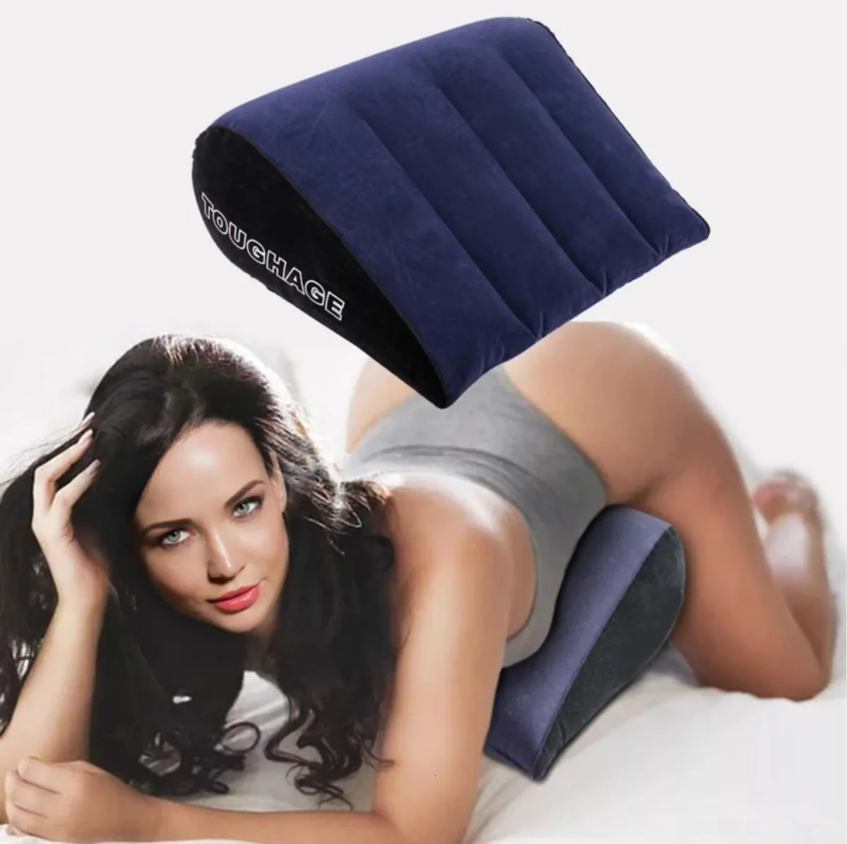 Sexmöbler Uppblåsbar kudde för sängkudde Body Aid BDSM Vuxna par kil erotiska ual soffa spel leksaker 230411