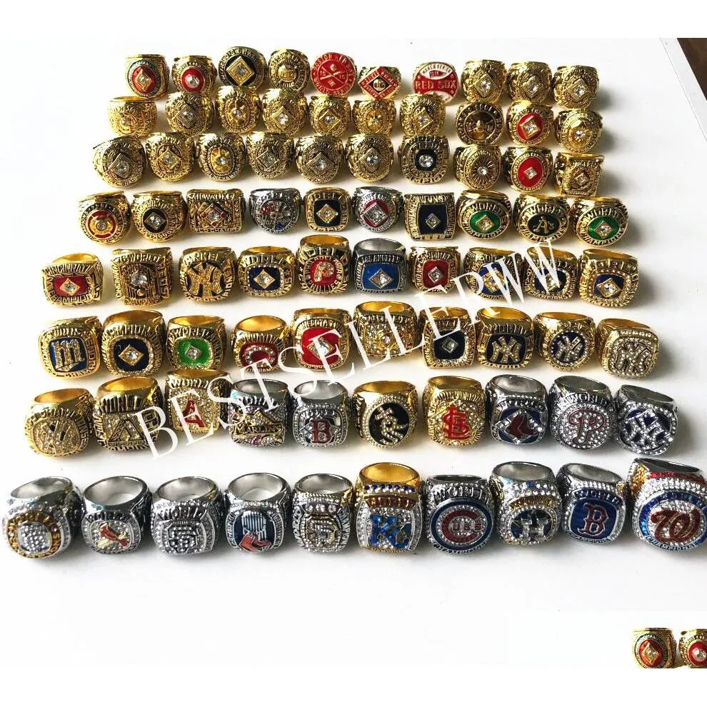 120pcs 1903 - 2023 World Series Baseball Team Championship Ring مجموعة تذكارية للرجال المعجبين بالهدية تسليم DH5CB