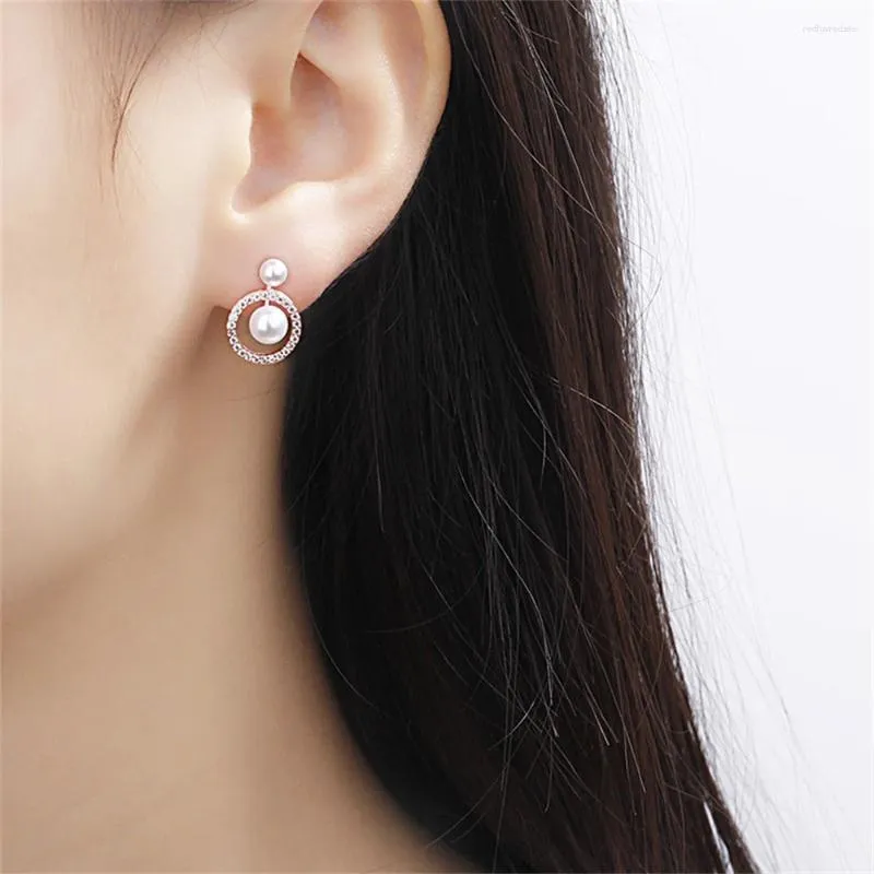 Studörhängen All-Match Simple Beautiful Decoration Temperament Portable Beauty and Health Fashion Ear Buckle Liten personlighet