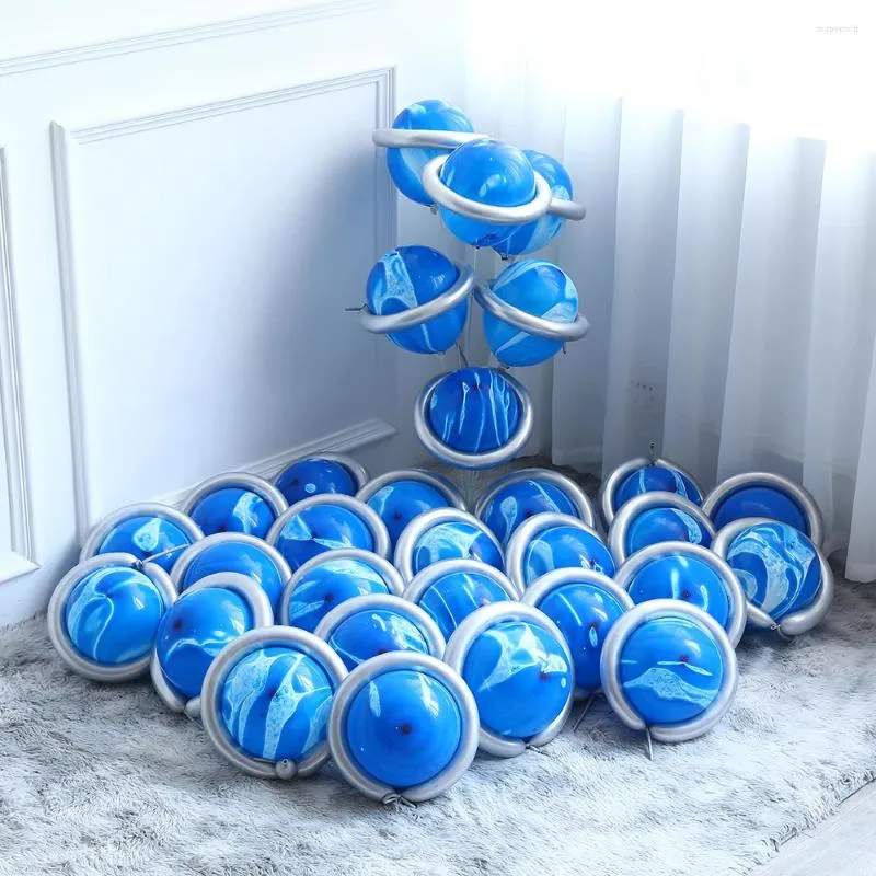 Party Decoration 10/20pcs 10inch Outer Space Planet Balloons Metallic Strip Balloon For Solar System Themed Birthday