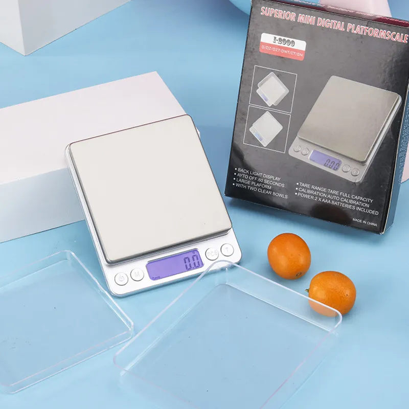 Digital Electronic Kitchen Scales säger 0,01 g fickviktsmycken som väger köksbageri LCD -skärmskala med detaljhandelslåda 500 g/0,01 g 3 kg/0,1 g dropshipping