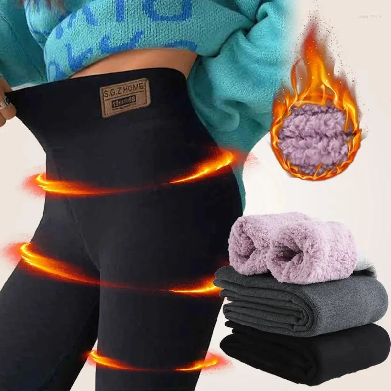 Women Thermal Stretch Fleece Lined Thick Winter Warm Pants Tight