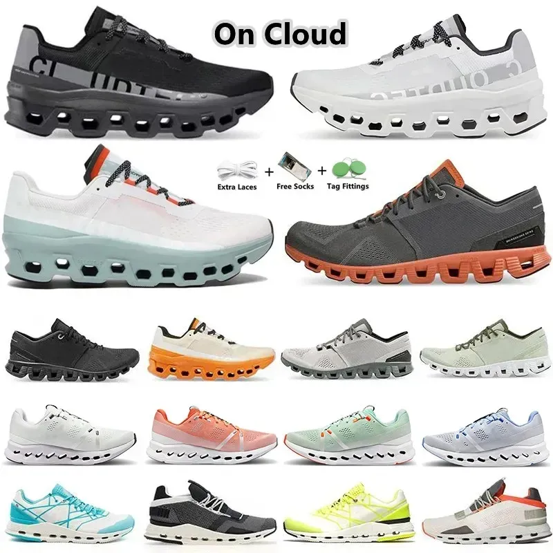 On Cloud X1 Laufschuhe Cloudnova CloudSurfer Sneakers Flame White
