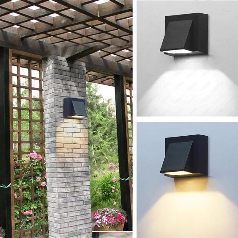 Lampada da parete 6W 15W Moderno Semplice Creativo Esterno Impermeabile LED Lampade da cortile Cancello Terrazza Balcone Luce da giardino