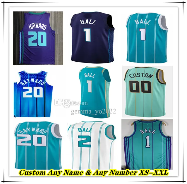 Bedrukt LaMelo Ball basketbalshirt Terry Rozier Gordon Hayward P.J. Washington Mark Williams Brandon Miller Larry Johnson Muggsy Bogues Curry Hornet City Edition