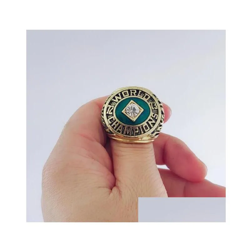 4st 1972 1973 1974 1989 Athletics World Baseball Champions Championship Ring Set Fan Men Christmas Promotion Gift Can Mix Style Drop Dhs8w