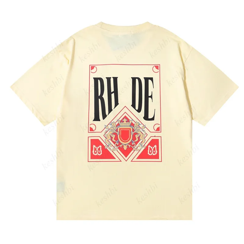 Summer Rhude T Shirt Mens Designer Tshirts Casu