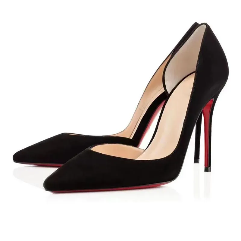 gold spike red bottoms