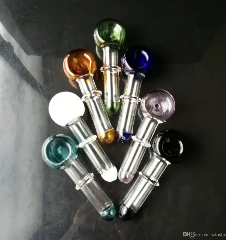 Smoking Pipe Mini Hookah glass bongs Colorful Metal Shaped Colorful New Concave Head Cigarette Pot