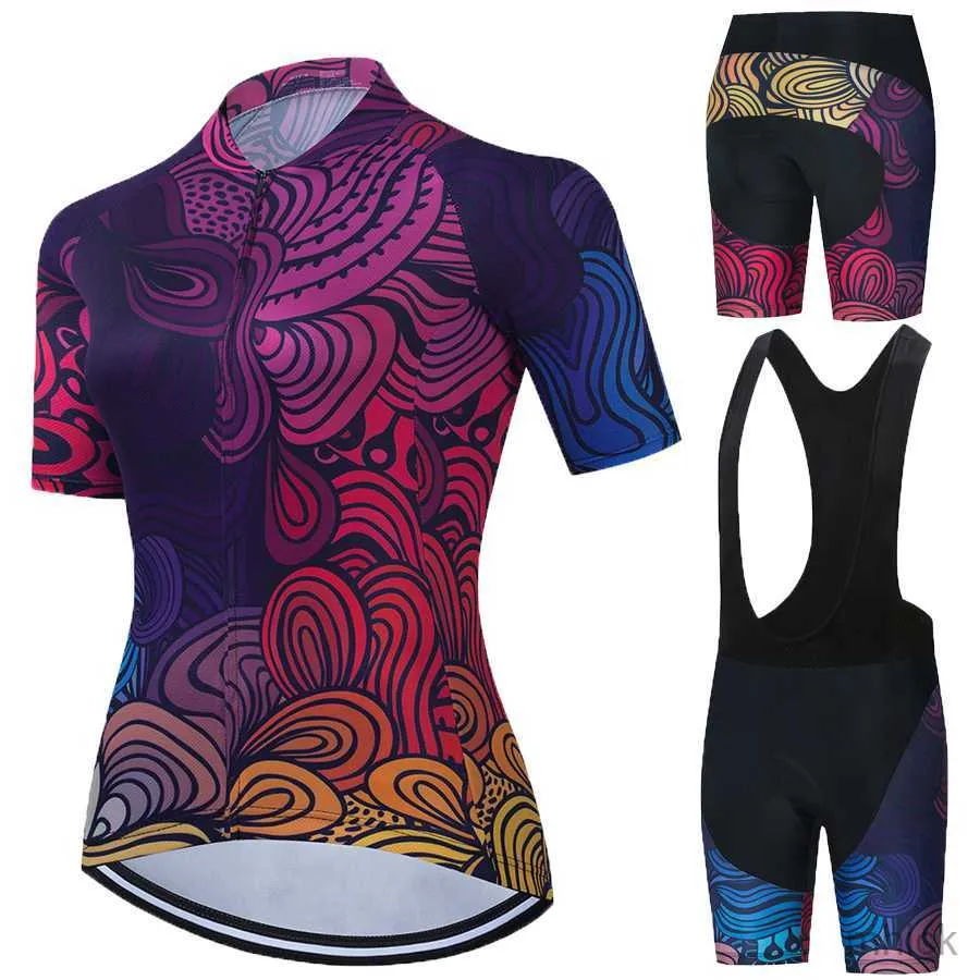 Cyclisme Jersey Ensembles Ensembles Femme Vêtements Cyclisme Pas Cher En Gros Femmes Vêtements VTT Femmes Cyclisme Shorts Vélo Jersey Femme Ensemble Sports 3M411