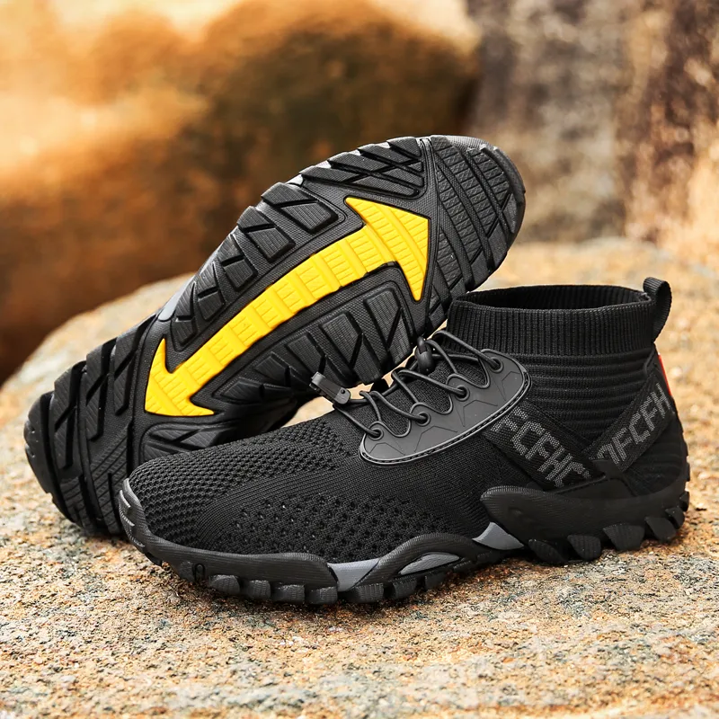 Outdoor Hiking Shoes for Men Non-Slip Light Unisex Women Wading Shoes Training Sneakers Walking Trekking Shoes Big Size 36-47