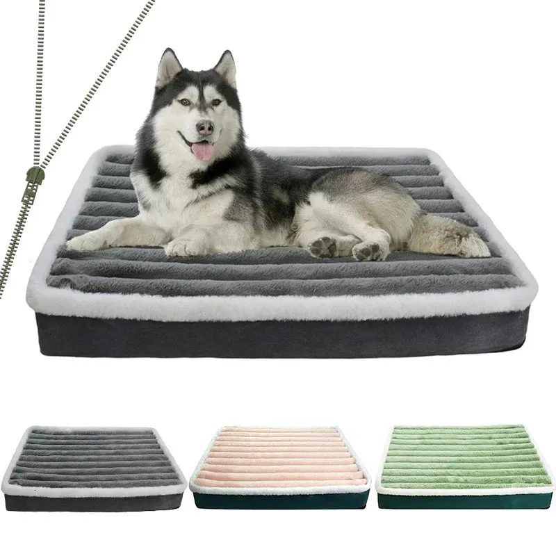 kennels pennen Hondenbed voor grote hondenmat met ritssluiting Huisdierbed Hondenmat voor middelgrote huisdiermatras Memory Foam Orthopedische matras voor huisdiermat 231110