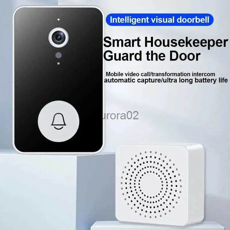 Doorbells Intelligent Wifi Night Vision Low-Power Vga Visual Doorbell App Remote Language Intercom Mobile Push Notifications YQ231111