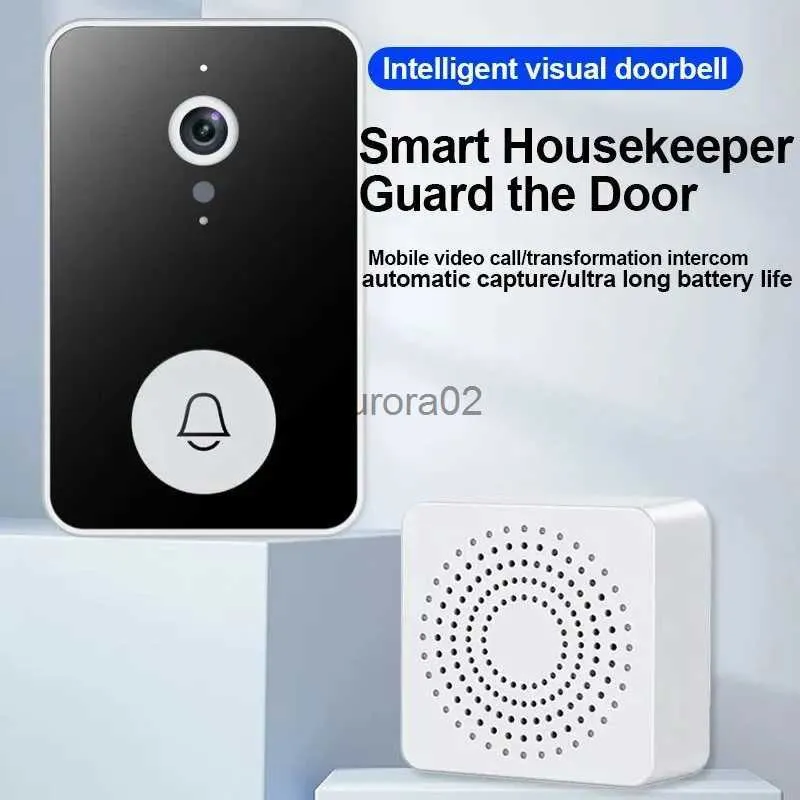 Komórki do drzwi Inteligentne wizję wizji Wi-Fi niska moc VGA Visual Doorbell App Remote Język Intercom Mobile Push Powiadomienia YQ231111