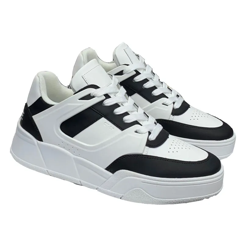 CT-07 Trainer Low Lace-Up Sneaker i Calfskin Womens Mens Brand Designer Sportskor Färg Optic White / Black With Original Box 35-46