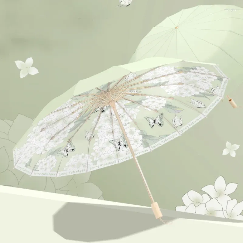 Umbrellas Advanced Sunshade Sun Umbrella Protection UV Increased Wind Resistance Folding Rain And Shine Dual Use