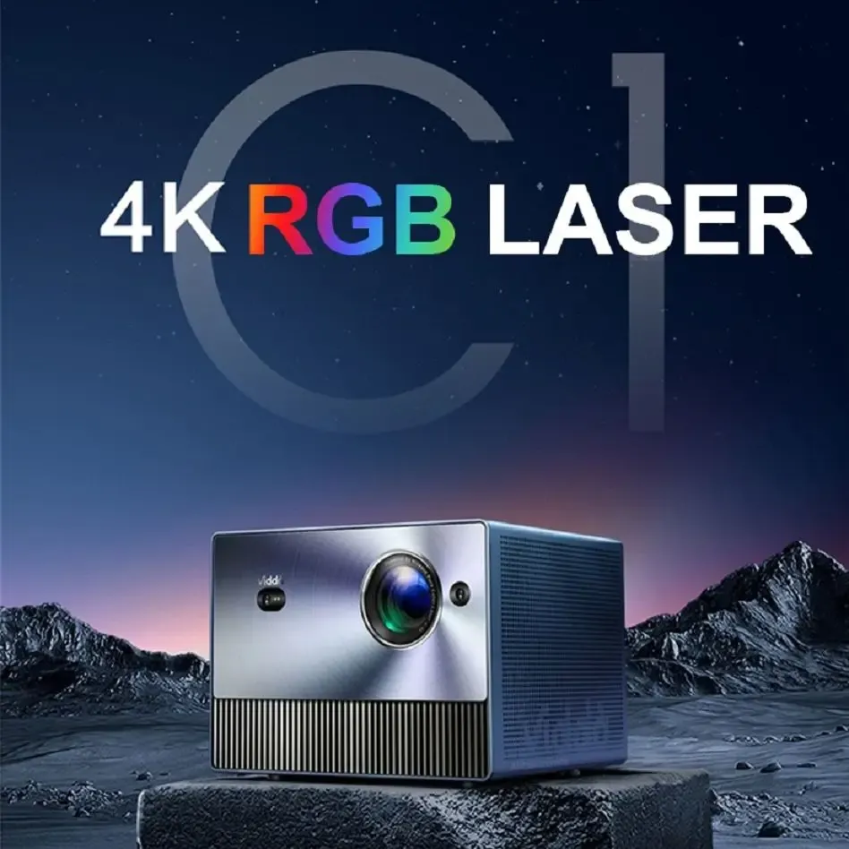 C1 Laser 4K Projector 3840x2160 Video 3D Beamer kino Android dla kina domowego RGB 240Hz Resieta odświeżania