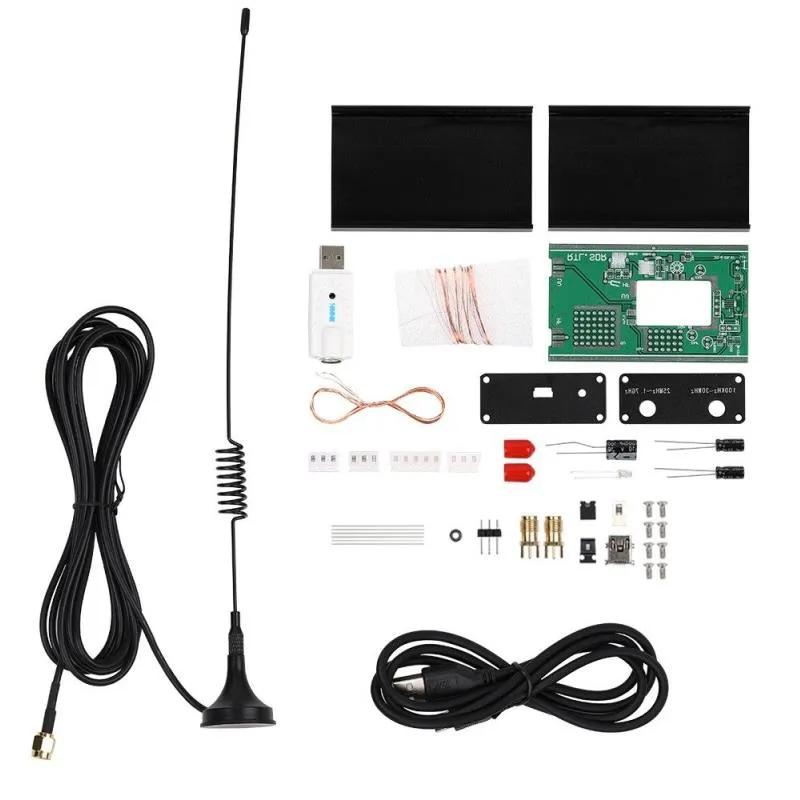 Freeshipping 100KHz-17GHz Full Band UV HF RTL-SDR USB Tuner Receiver DIY Kits U/V Antenna Tflkc
