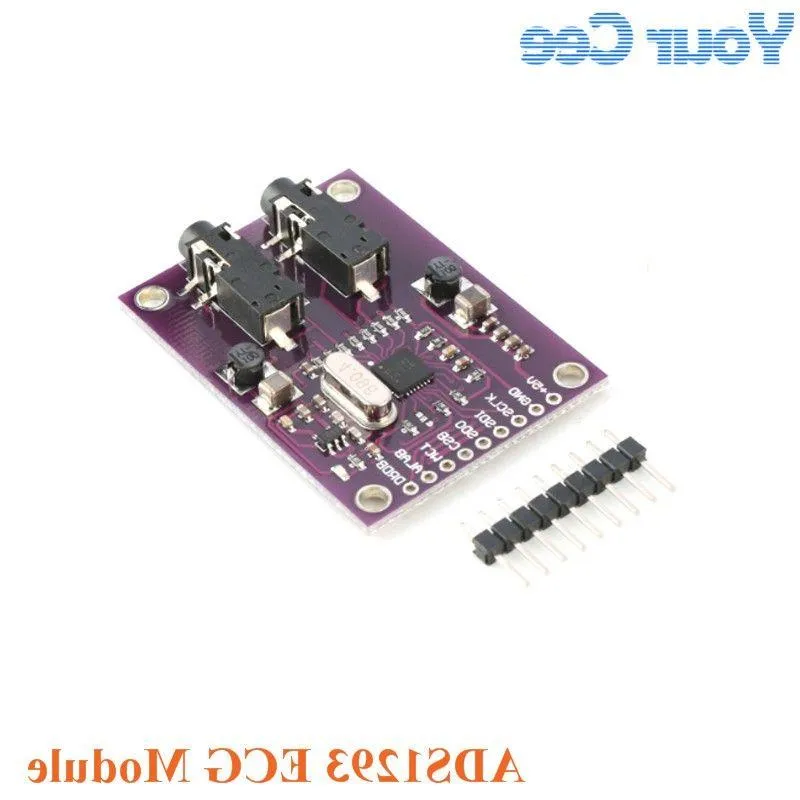 Freeshipping ADS1293 Digital elektrokardiogram (EKG) Modul Fysiologisk signalmätning 3-kanal 24-bitars analog frontend Palkb