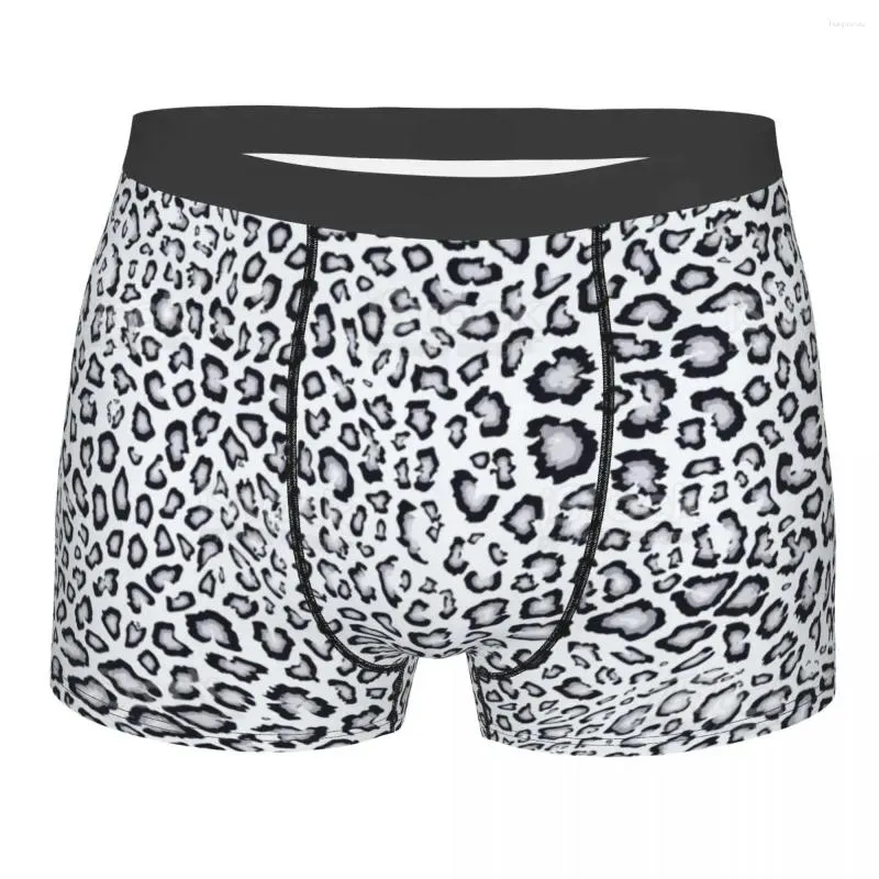 Onderbroeken Aangepaste Luipaard Cheetah Skin Boxers Shorts Heren Camouflage Slips Ondergoed Cool