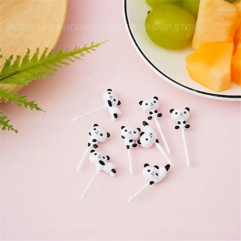 Forks Fruit Fork Grade Safe Environmentally Friendly Panda Shape Cartoon For Pastries Desserts Children Tableware Non-toxic