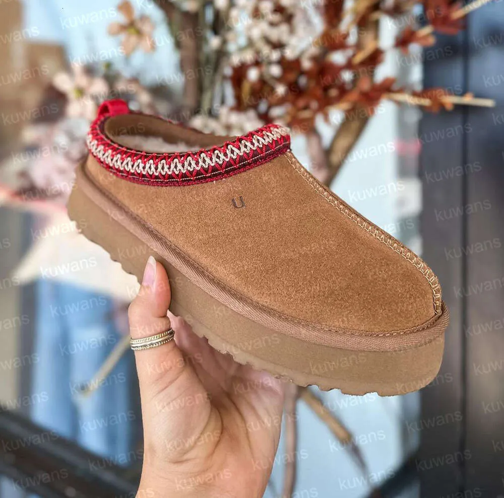 Criança Tasman II Chinelos Tazz Sapatos de bebê Crianças Pele de Castanha Slides Pele de Carneiro Shearling Clássico Ultra Mini Bota Mules de Inverno Slip-on Lã Little eicm