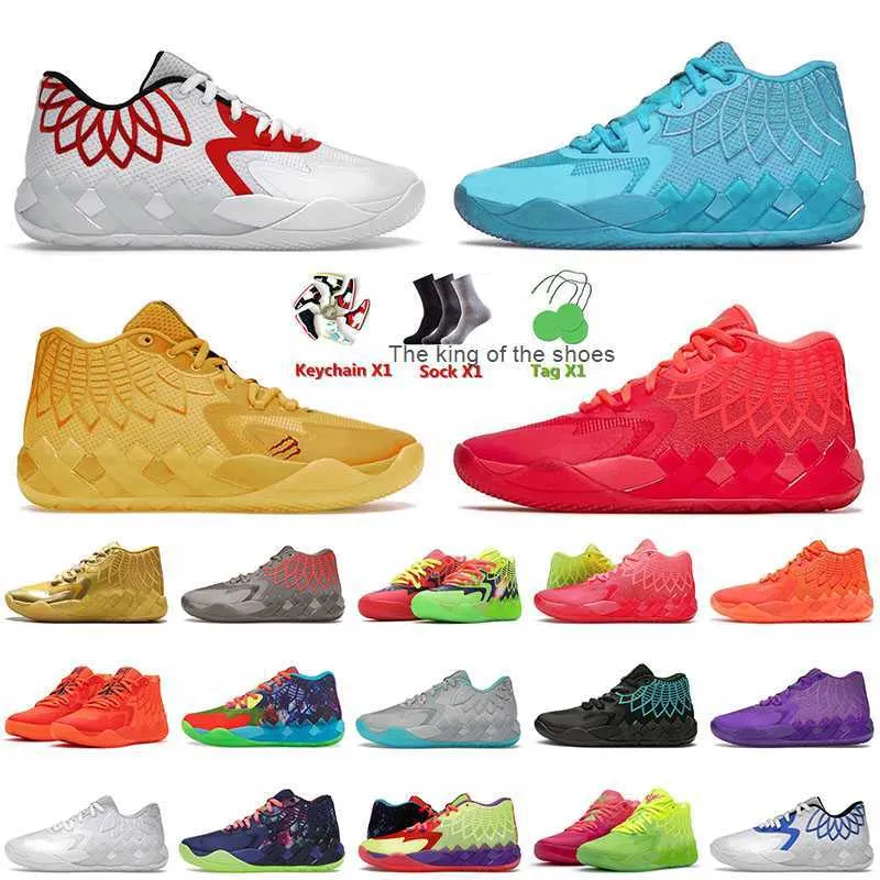 MB.01shoesTop Herren Basketballschuhe LaMelo MB.01 BE You Roock Ridege Rick und Morthy Queen City Glaxy LO UFO Herren Damen Outdoor Sneakers Trainer