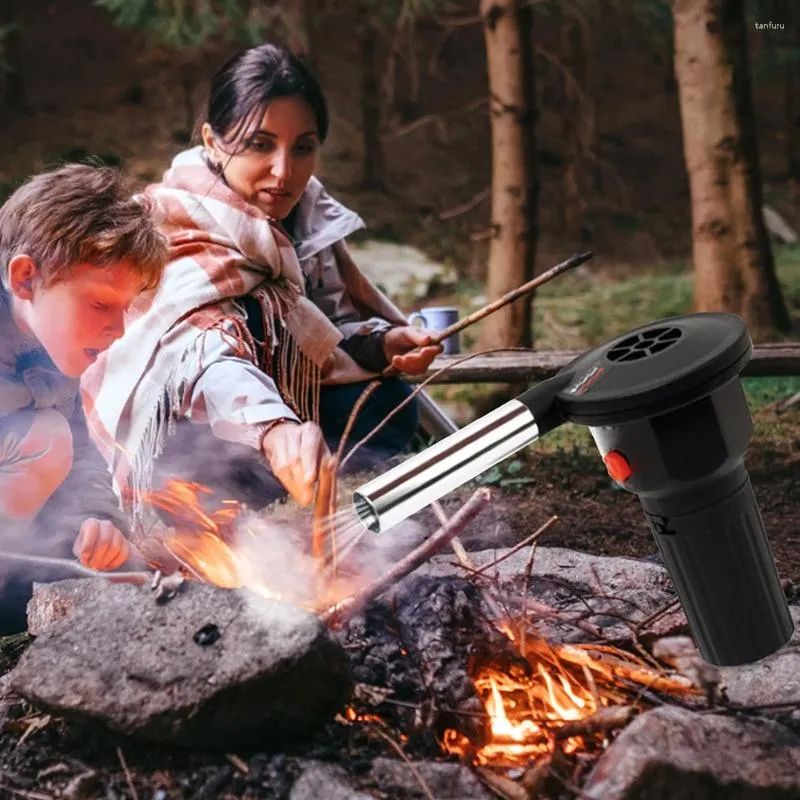 Narzędzia Grilla Fire Bellows Handheld Portable Grill Akcesoria Aluminium Aluminiowe narzędzie kuchenne do gotowania na kempingu piknikowym