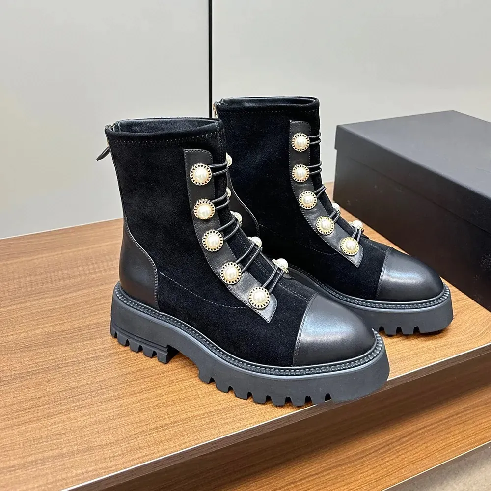 Velvet combat cheap boots