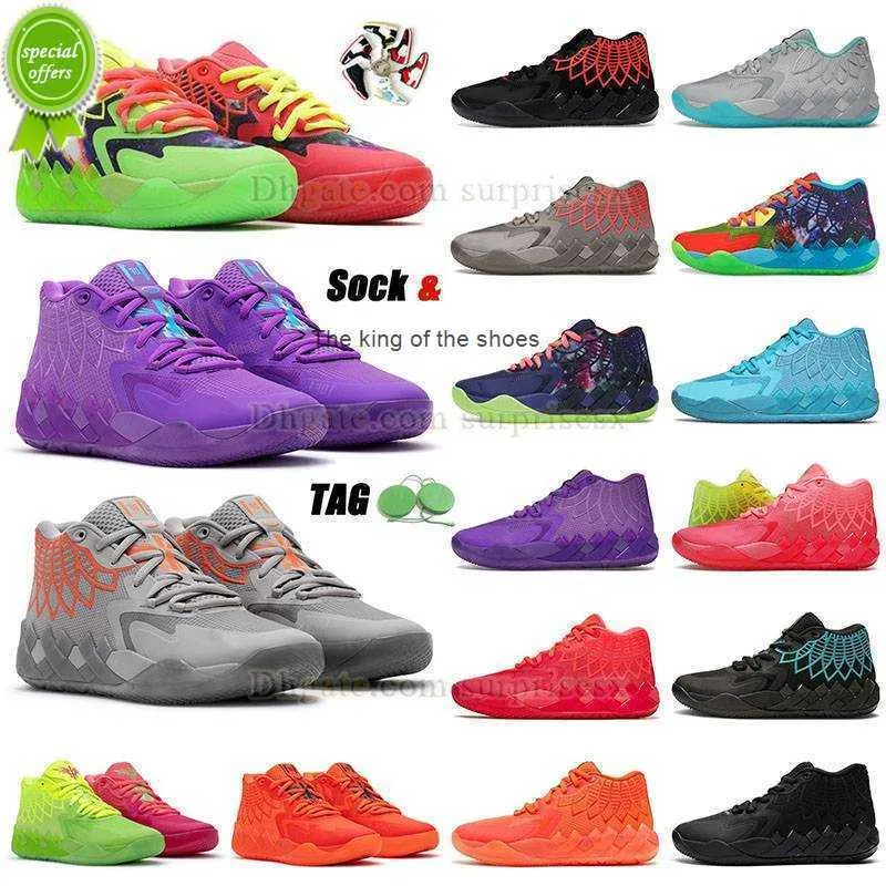 MB01LOW Authentic OG LaMelo Ball MB.01 Sapatos de basquete Bombas Homens Rick e Morty Melo Lamelos Balls Mb1 MB01 Outdoor Platform Shoe Sapatilhas Treinadores