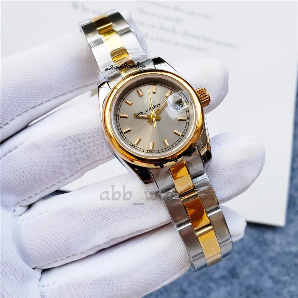 ABB_WATCHES Herrenuhr, automatische mechanische Uhren mit Box, großes Zifferblatt, runde Edelstahl-Blende, Armbanduhr, lässig, Freizeit, Datum, Just Watch, limitierte Auflage, Geschenk