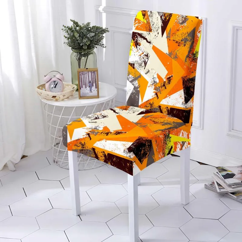 Fundas para sillas Cute Cartoon Small Fresh Baiyun Comedor Stretch Seat Cover Office