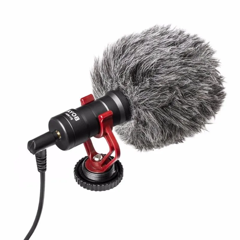 Бесплатная доставка, компактный видеомикрофон на камеру, универсальный микрофон для записи интервью для IOS, Android-смартфонов для зеркальных камер Thaqv