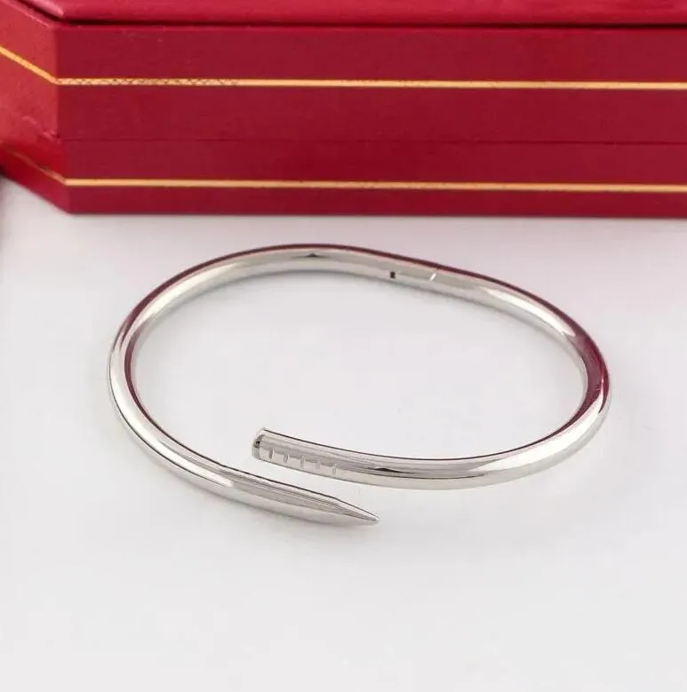 Un classique en acier titane or charme vis bracelet à ongles bracelets de créateurs bracelet de luxe pulsera pour hommes et femmes couples amoureux cadeaux bijoux