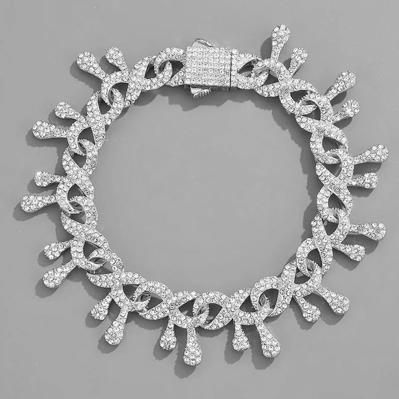 Silberne Hundehalsband-Kette 15 Mm – Kubanische Glieder Für Große Und Kleine Hunde