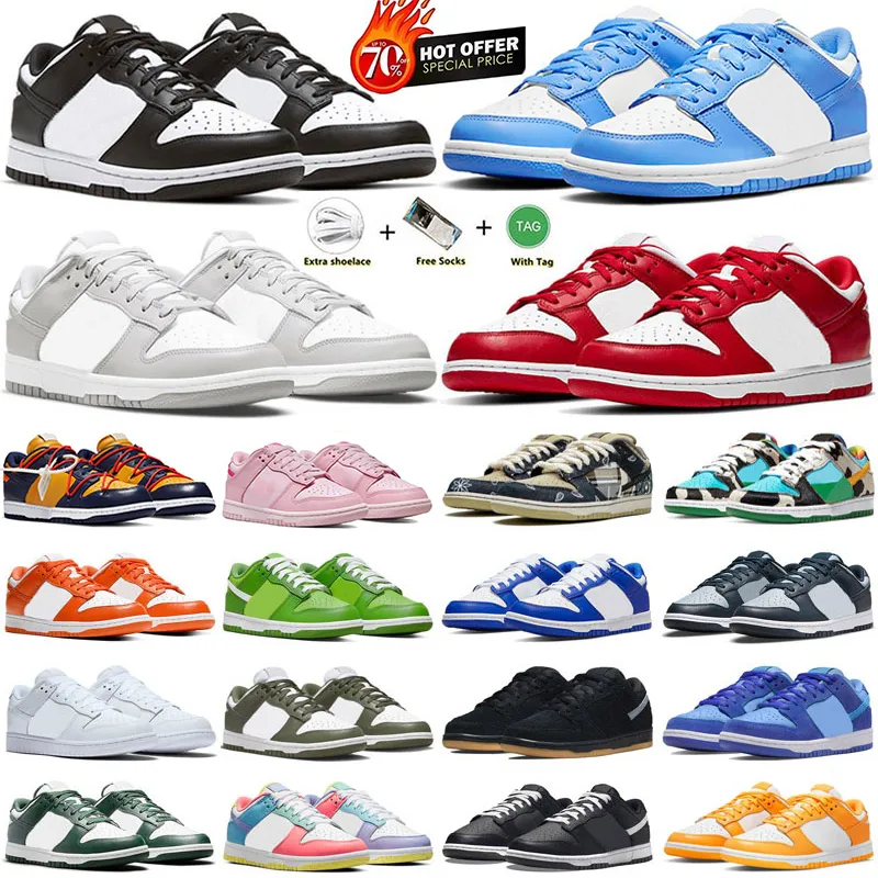 Dunk SB Low Pro Casual shoes 덩크 낮은 프로 캐주얼 신발 곰 오렌지 Opti 노란색 녹색 파란색 분노 매화 레이저 여성 스포츠 트레이너 야외 운동화 EUR 36-45