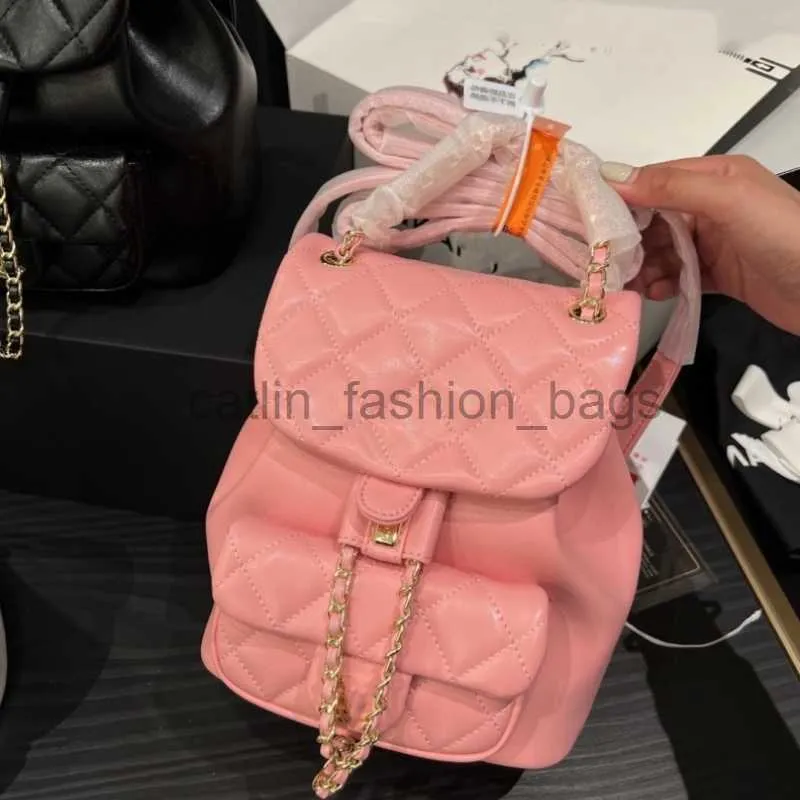 Torby na ramię w stylu plecaku plecak dla kobiet fasion różowy pakiet dla mężczyzn na płótnie torba klasyczna torba plecakowa Fabriccatlin_fashion_bags