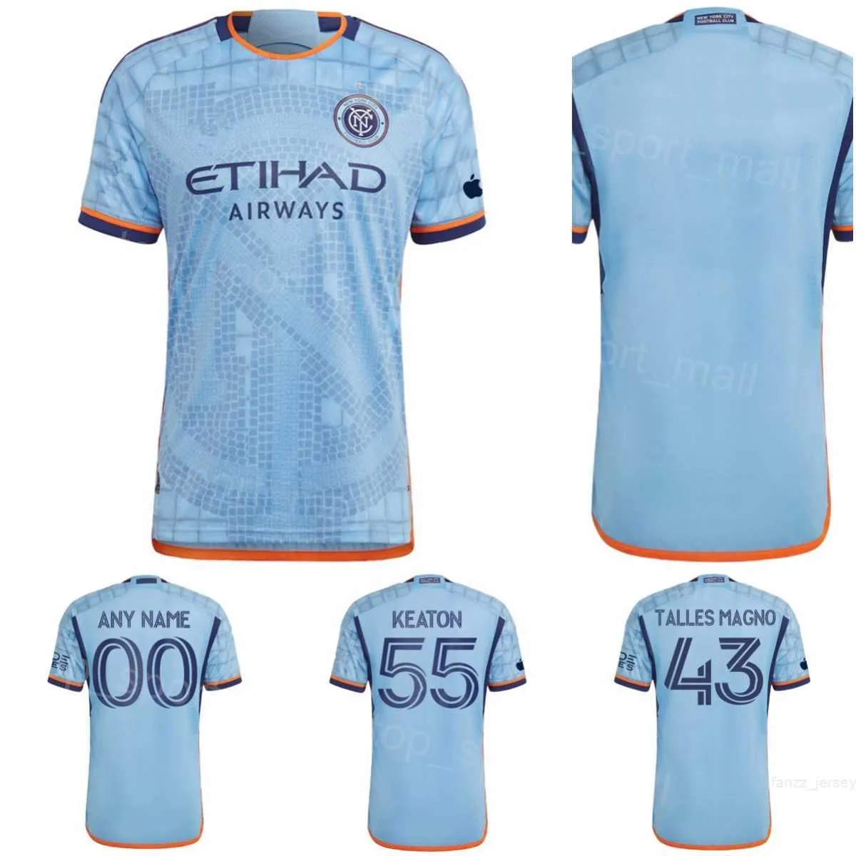 Maillot de football de la ville de New York 43 MAGNO 11 PEREIRA 10 RODRIGUEZ 55 PARCS 3 CUFRE 24 GRIS 17 PELLEGRINI 4 CHANOT 13 MARTINS 35 ILENIC 7 MORALES Kits de maillots de football 23-24 FC