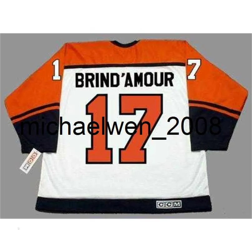 Weng Men Women Youth 2018 Custom Goalie Cut Rod Brind Amour 1997 Home Hockey Jersey All Any Any Any Number