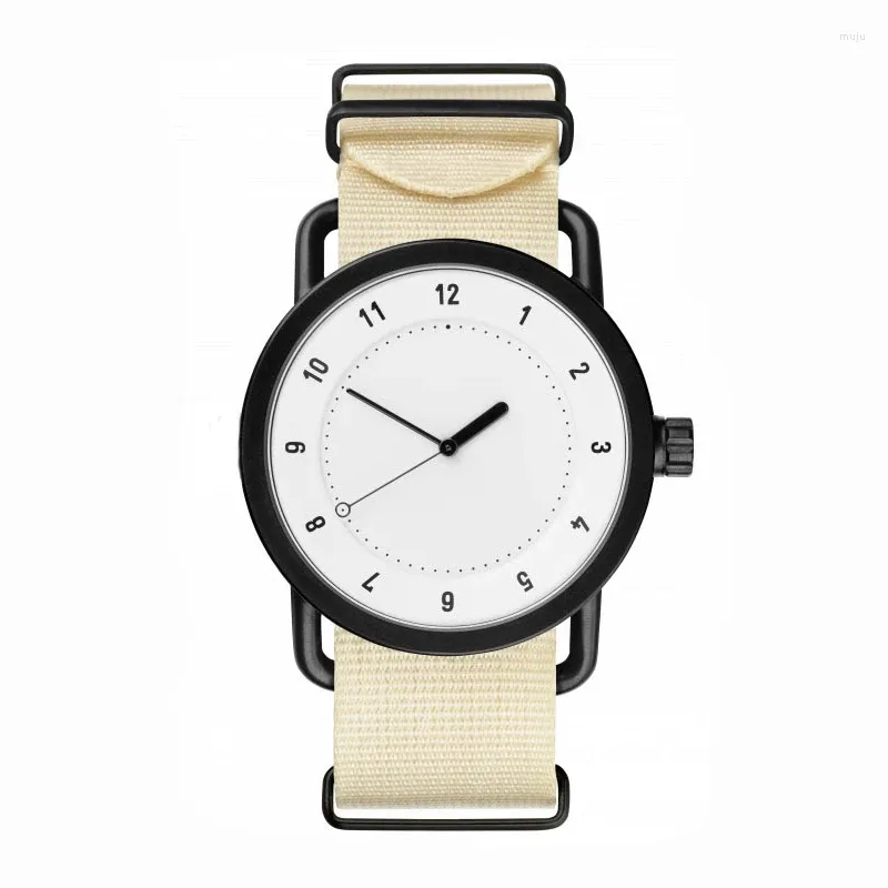 WRISTWATCHES SDOTTER UTHAI CE69 Trendy Simple Canvas Nylon Band Watch European and American Retro Thin Student Quartz