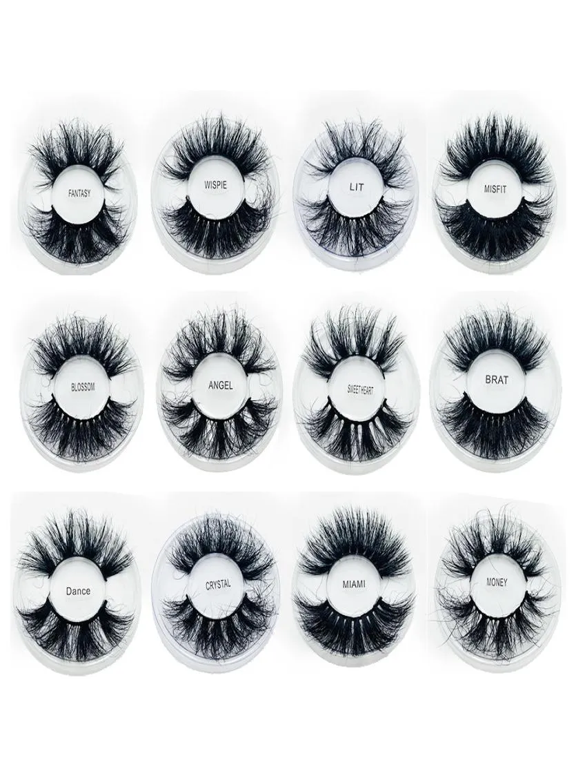 8D 25 mm fluffy mink lashes wispies fake eyelashes extension cruelty handmade lash wispy faux cils thick makeup tools eyes1814660