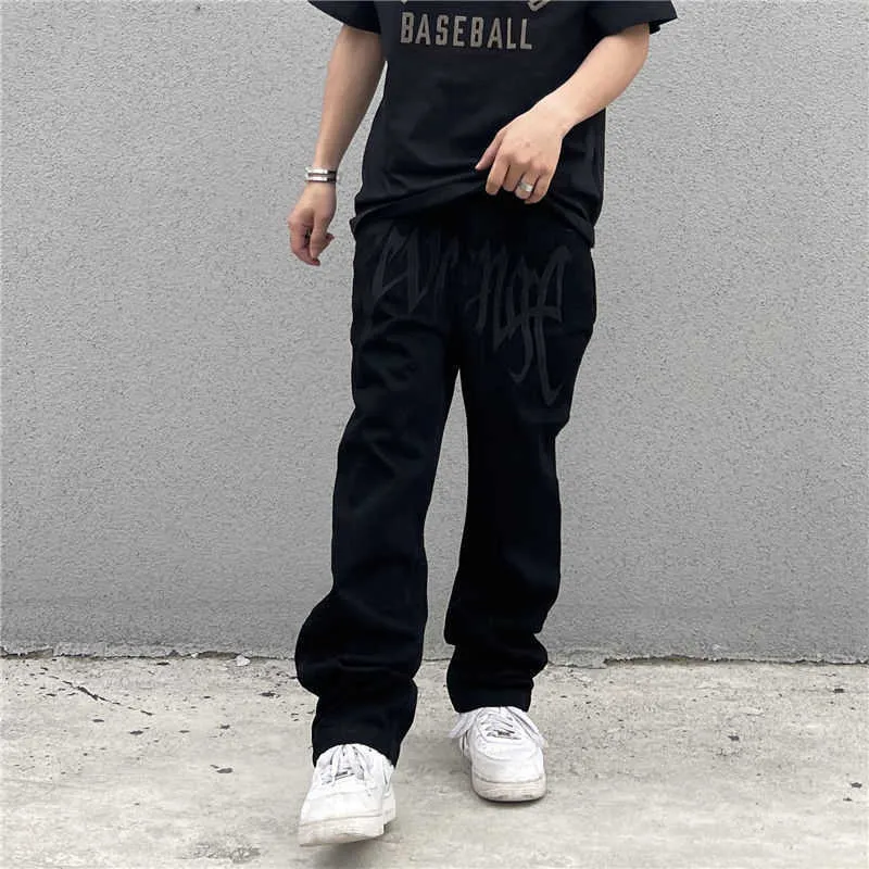 Jeans Masculino Japonês Anime Masculino Y2k Calças Masculinas estilo Baggy  Minority Solto Casual Tendência Coreano Roupas Urbanas Hip-hop