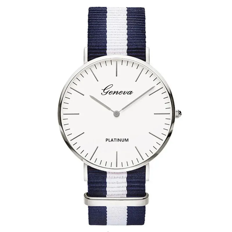 Montres pour femmes et hommes, marque supérieure, bracelet en Nylon, Sport, horloge à Quartz, mode Ultra mince, reloj hombre erkek kol saati, 2023, 231110